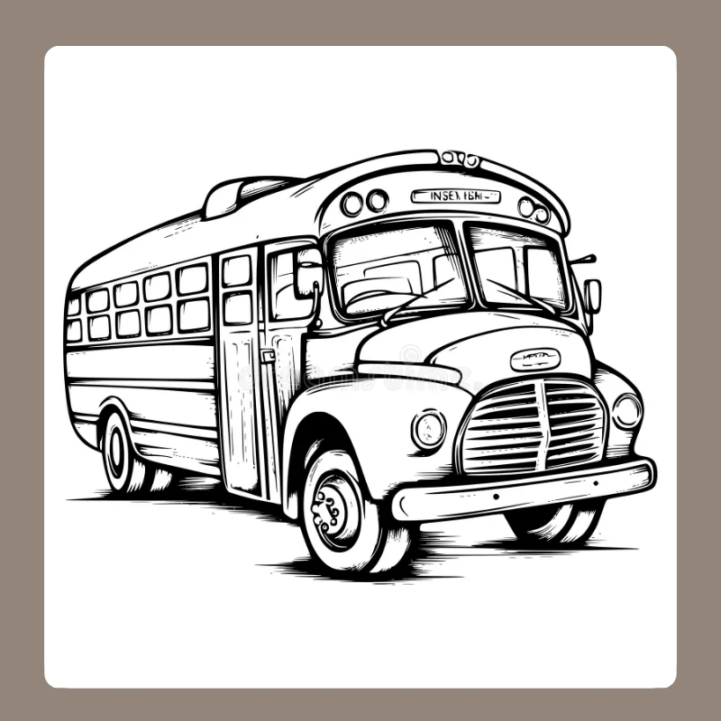 tranh tô màu xe buyt 20