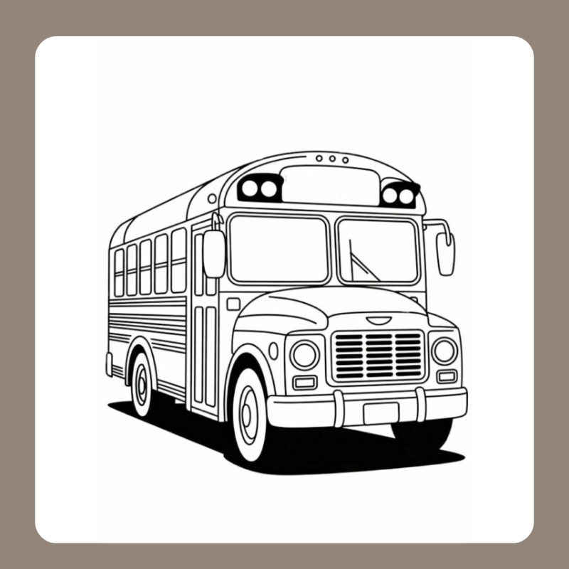 tranh tô màu xe buyt 21