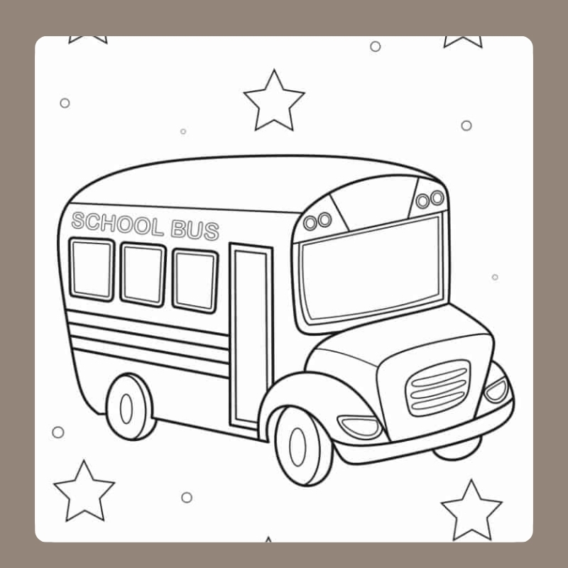 tranh tô màu xe buyt 22