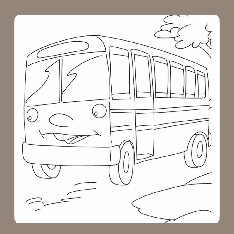 tranh tô màu xe buyt 23