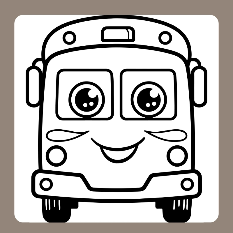 tranh tô màu xe buyt 25