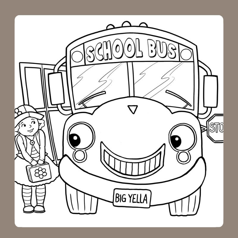 tranh tô màu xe buyt 28