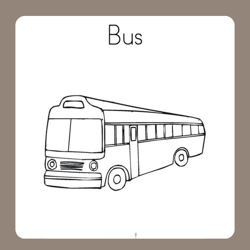 tranh tô màu xe buyt 3