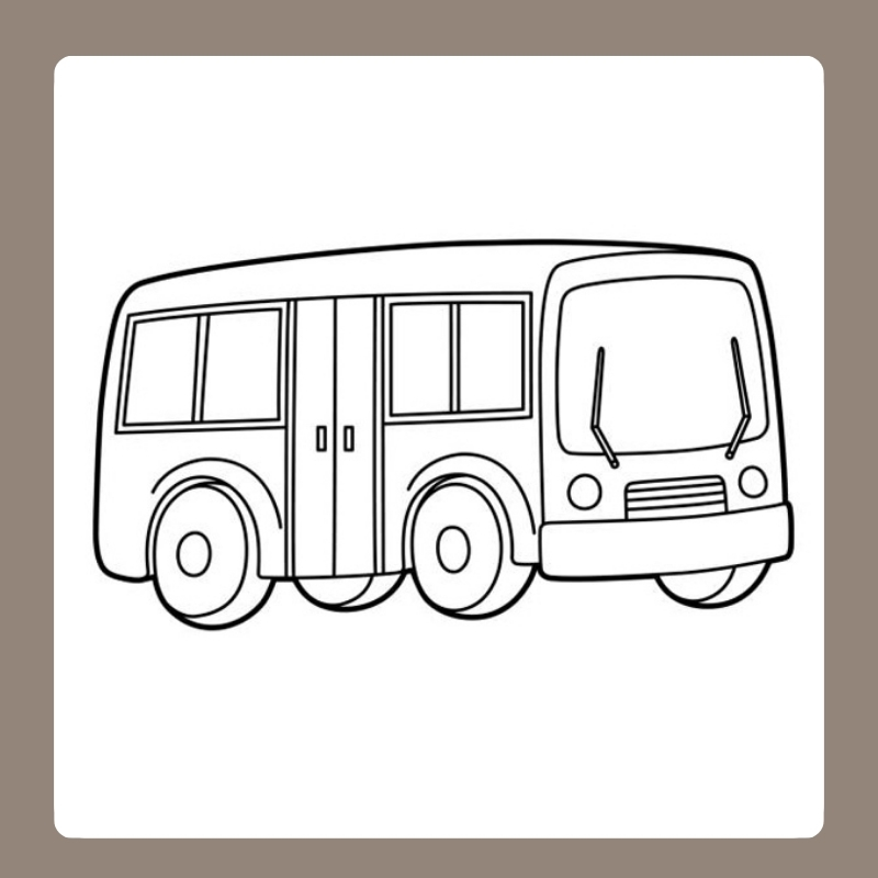 tranh tô màu xe buyt 4