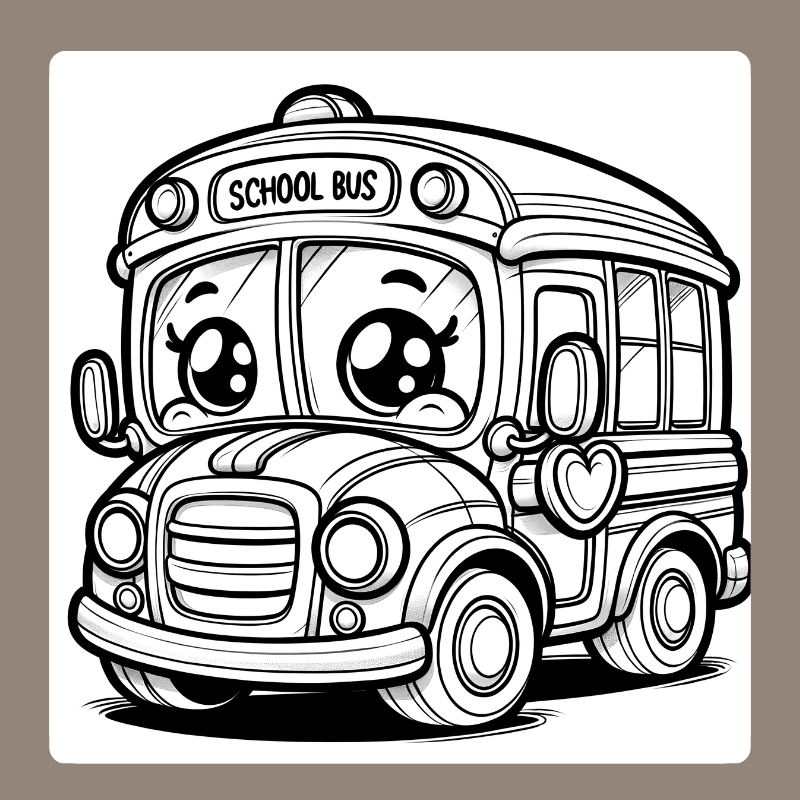 tranh tô màu xe buyt 6