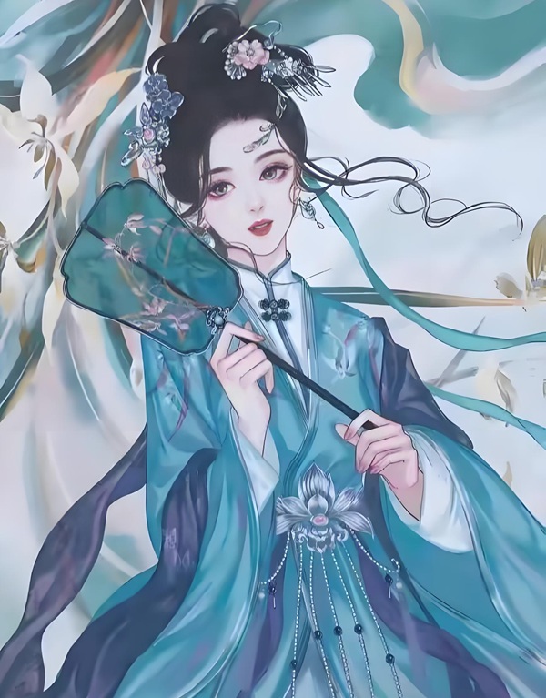tranh vẽ anime cổ trang trung quốc