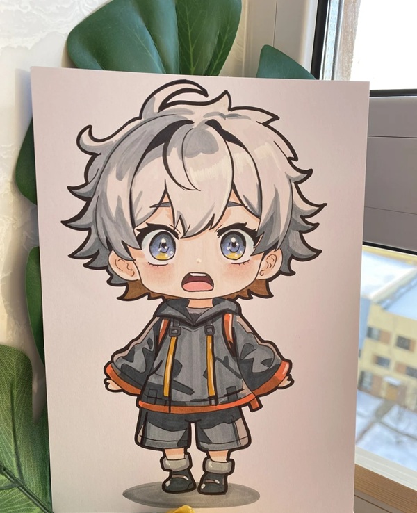 tranh vẽ anime nam 12