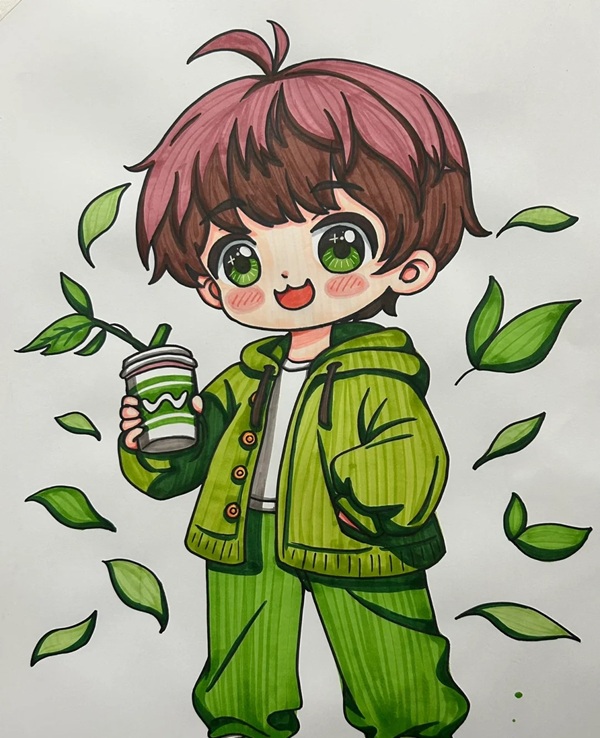 tranh vẽ anime nam 20