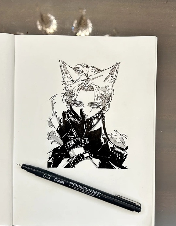 tranh vẽ anime nam 26