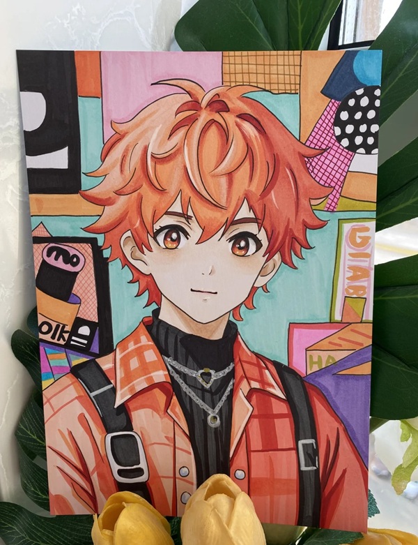 tranh vẽ anime nam 29