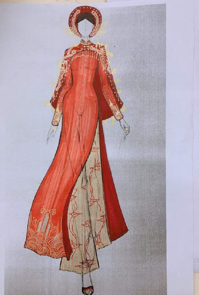 tranh vẽ áo dài 17