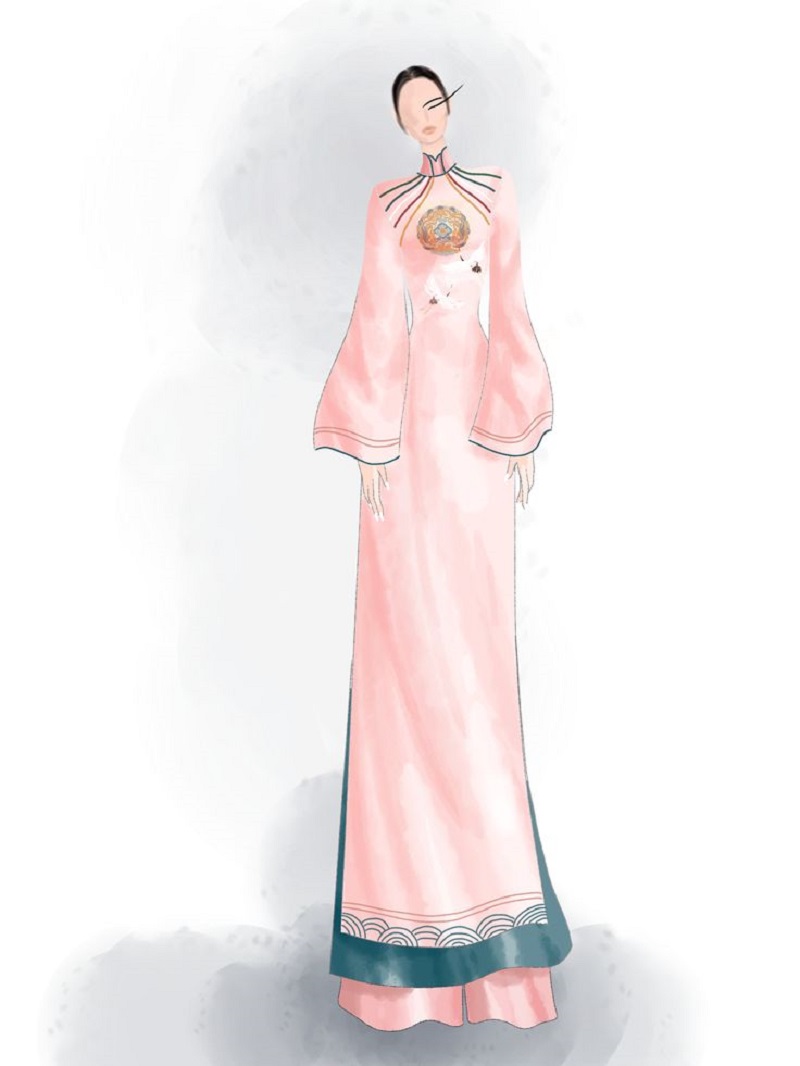 tranh vẽ áo dài 19