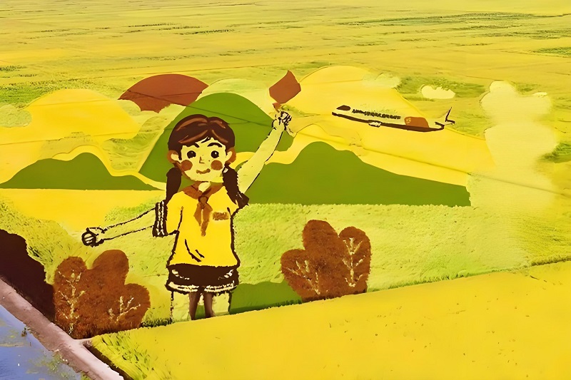 tranh vẽ cánh đồng lúa của học sinh 31