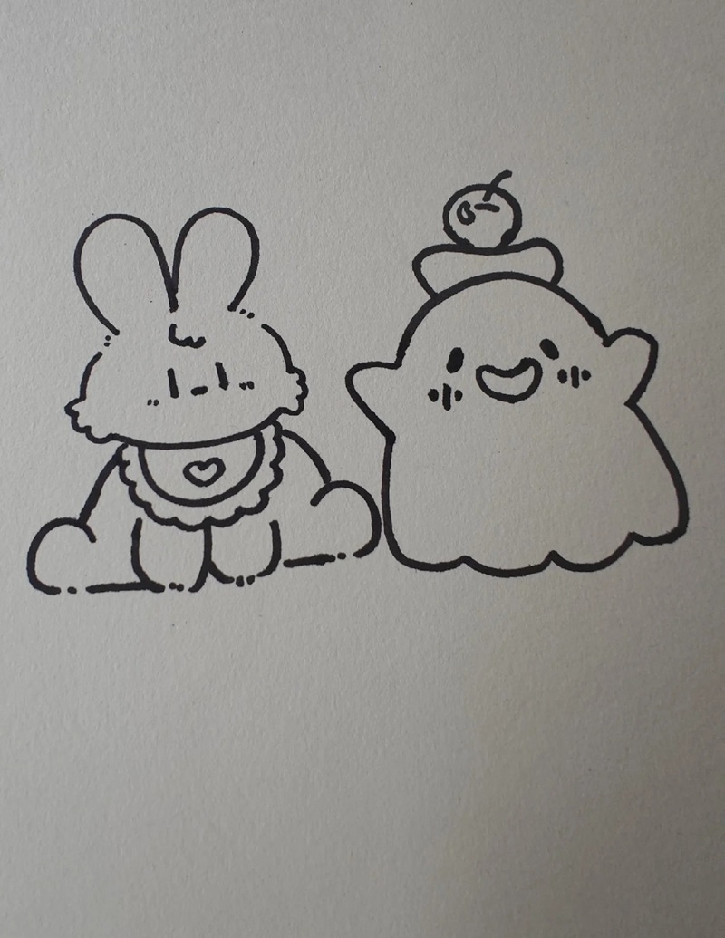 tranh vẽ cặp đôi dễ thương