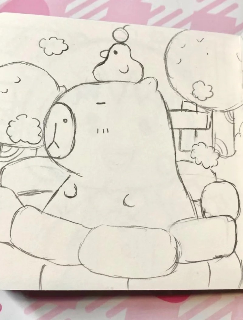 tranh vẽ capybara 16