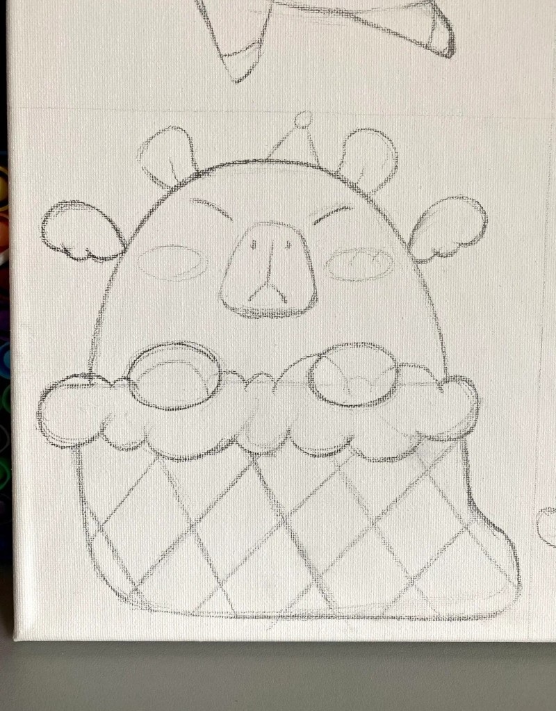 tranh vẽ capybara 20