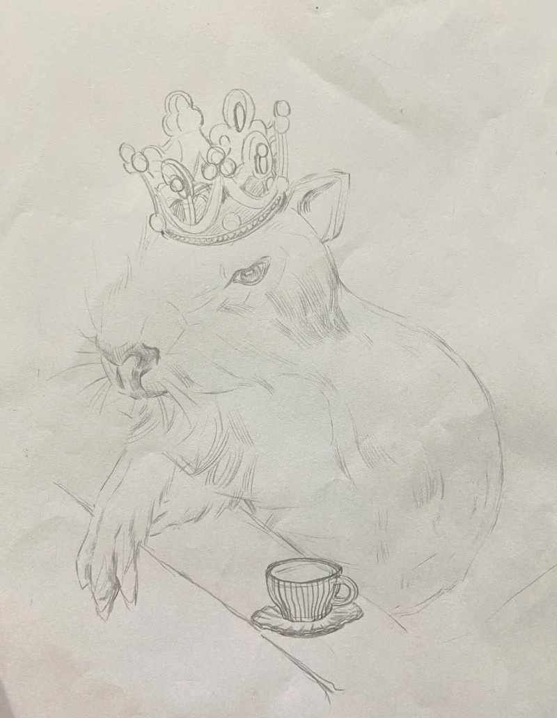 tranh vẽ capybara 33