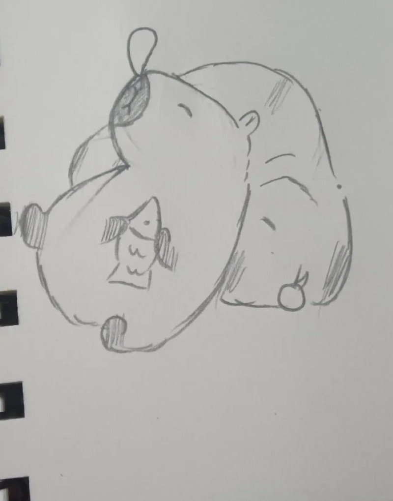 tranh vẽ capybara 6