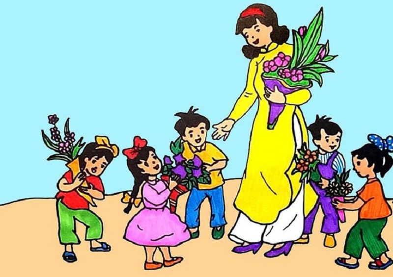 tranh vẽ chủ đề 20 11