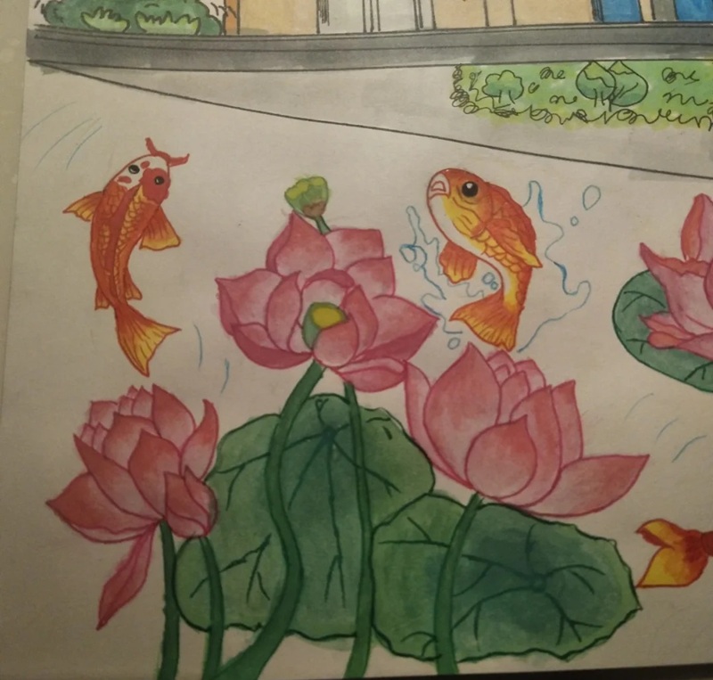 tranh vẽ con cá 31