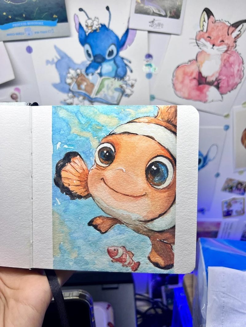 tranh vẽ con cá 9