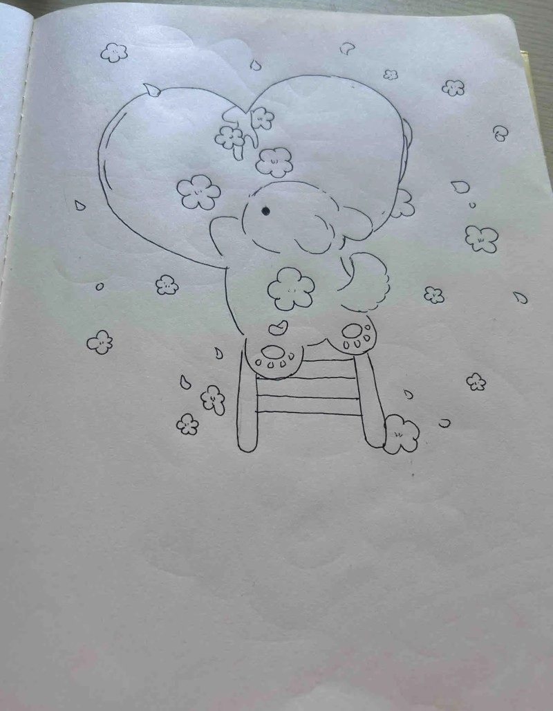 tranh vẽ con thỏ 12