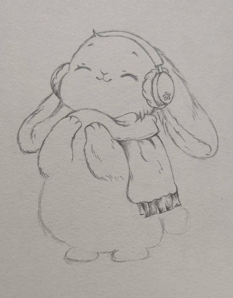 tranh vẽ con thỏ 15