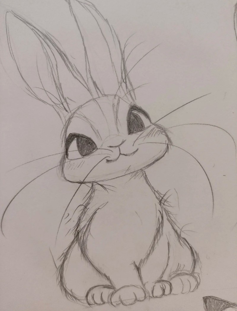 tranh vẽ con thỏ 18