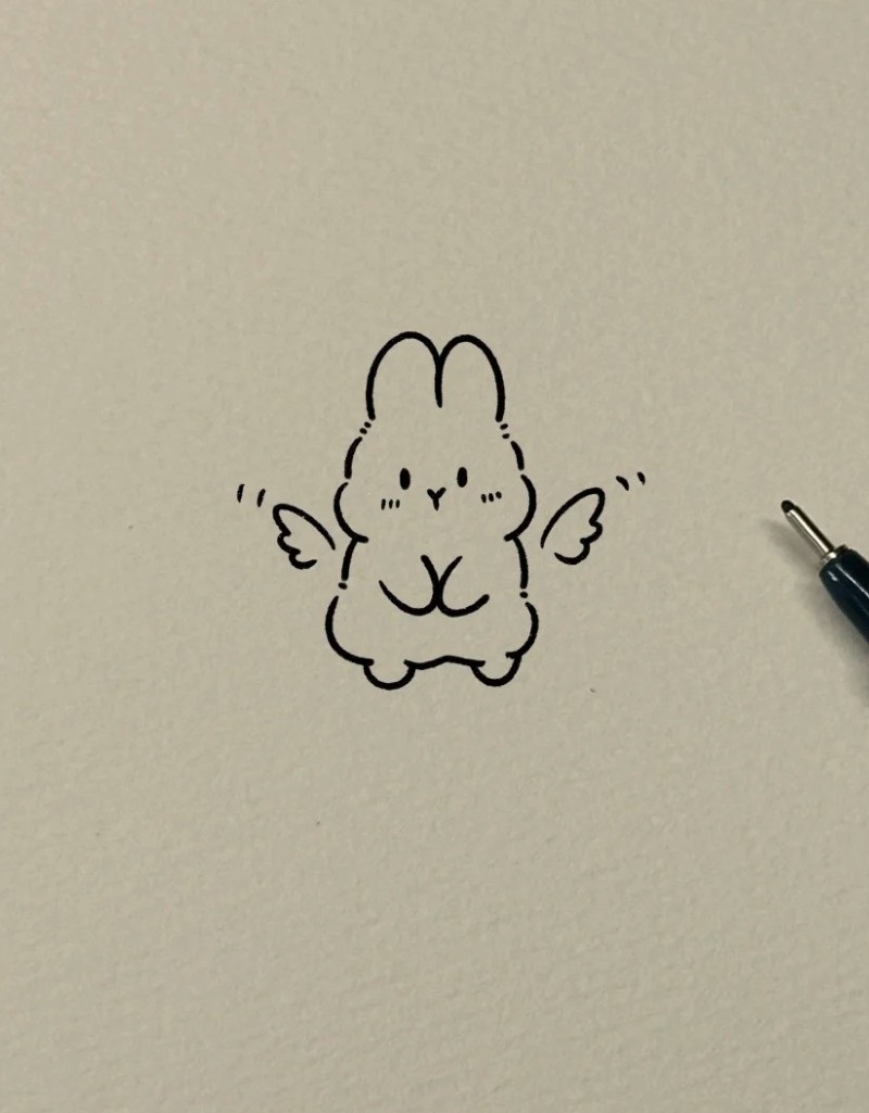 tranh vẽ con thỏ 19