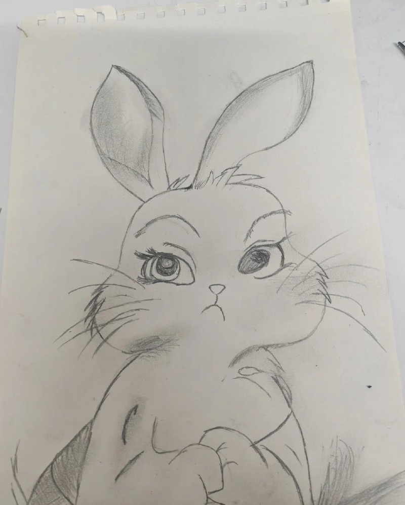 tranh vẽ con thỏ 23