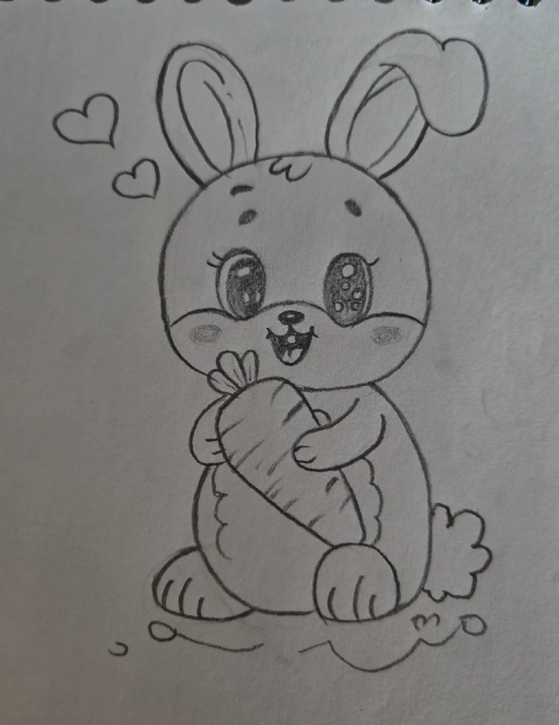 tranh vẽ con thỏ 28