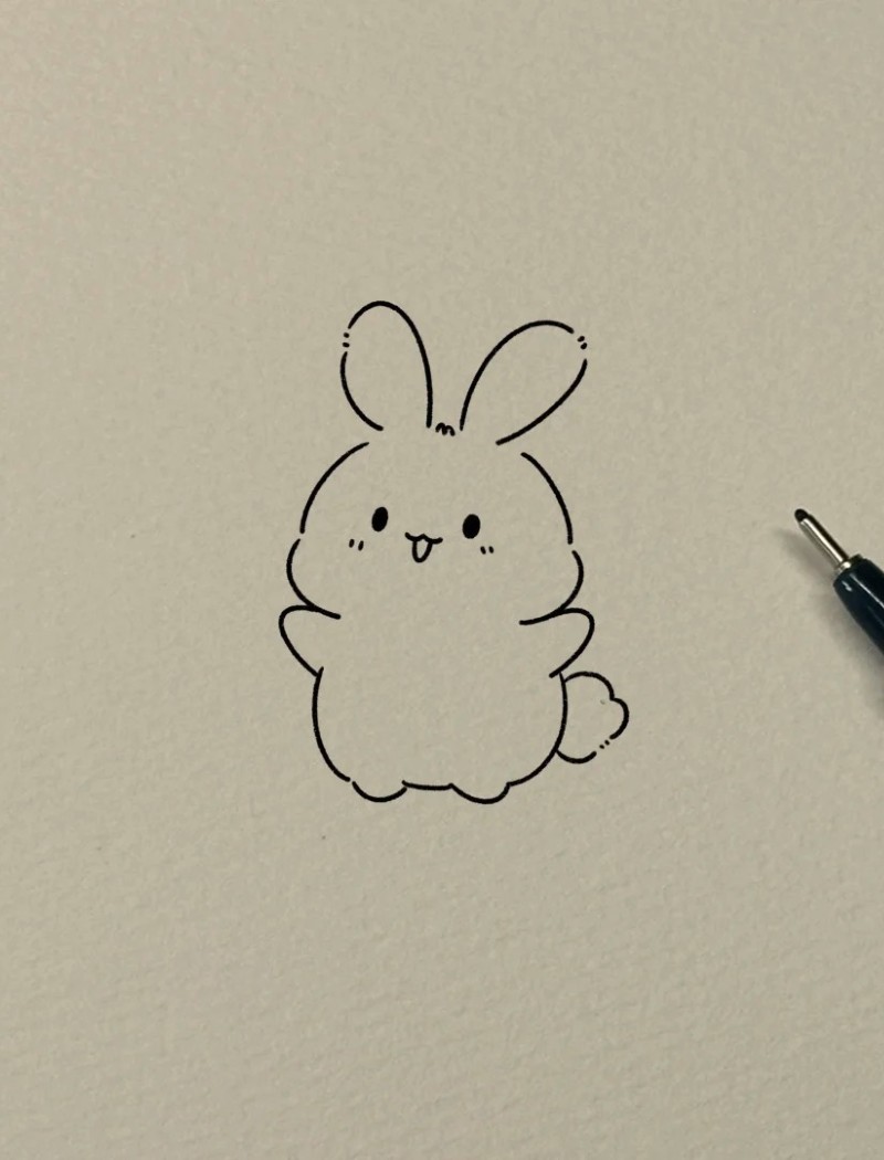 tranh vẽ con thỏ 33