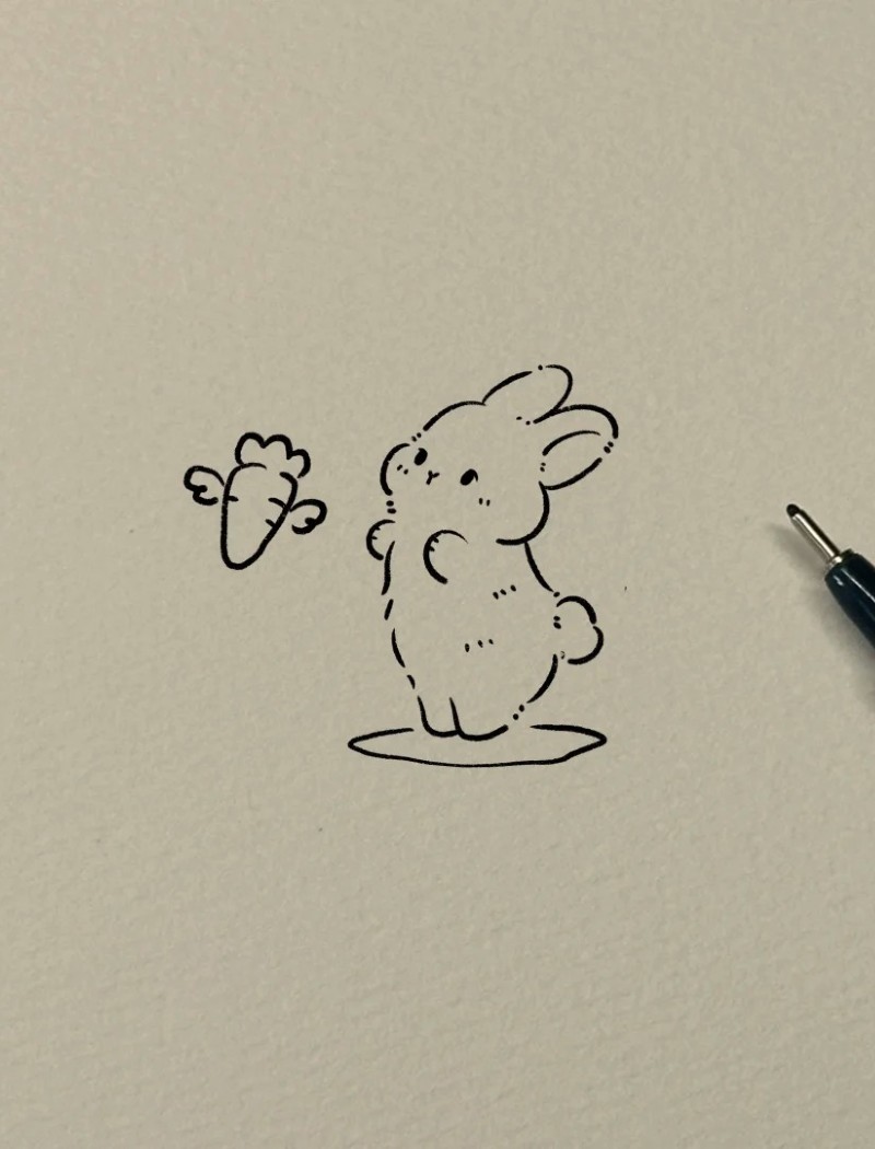 tranh vẽ con thỏ 34