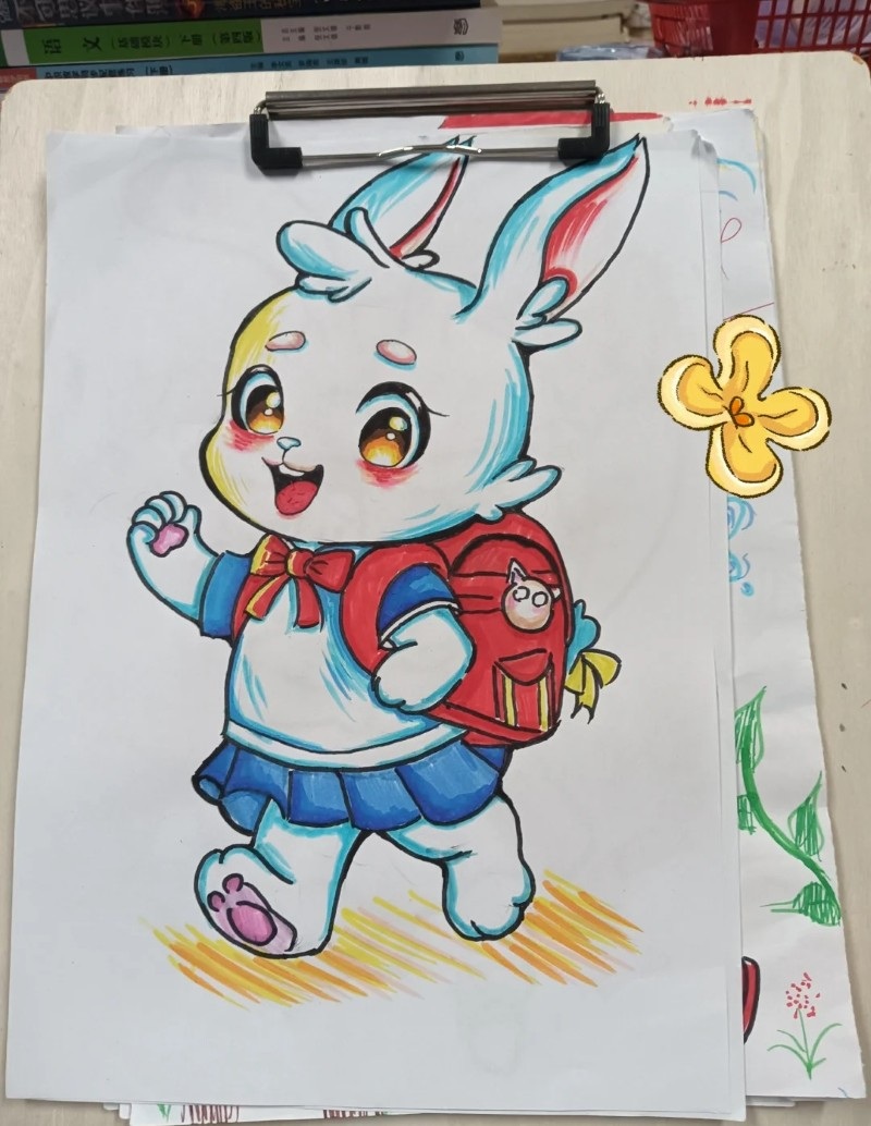 tranh vẽ con thỏ 37