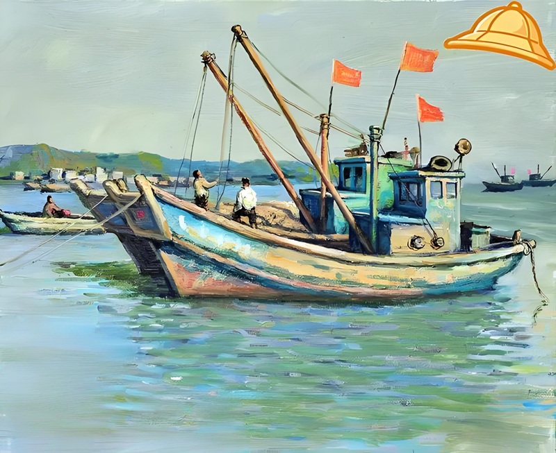 tranh vẽ đề tài biển đảo quê hương