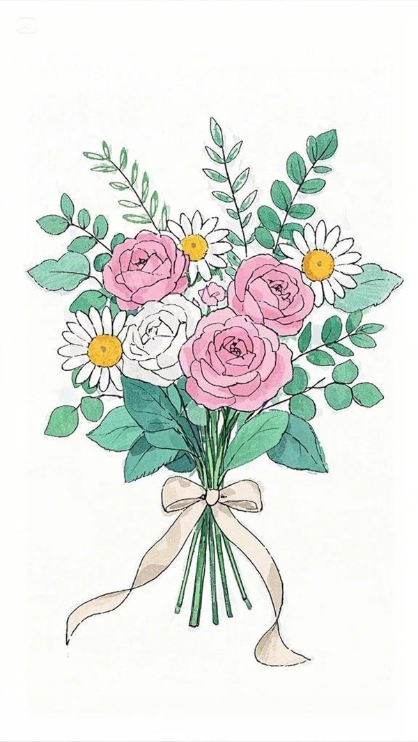 tranh vẽ hoa hồng 18