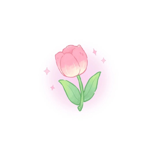 tranh vẽ hoa tulip 10