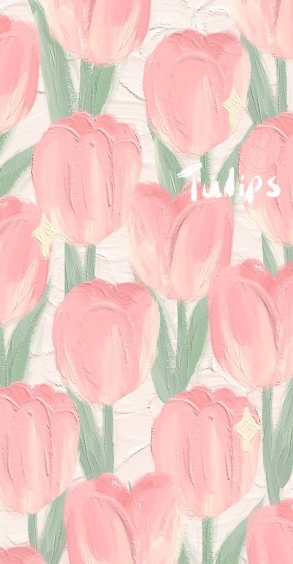 tranh vẽ hoa tulip 37