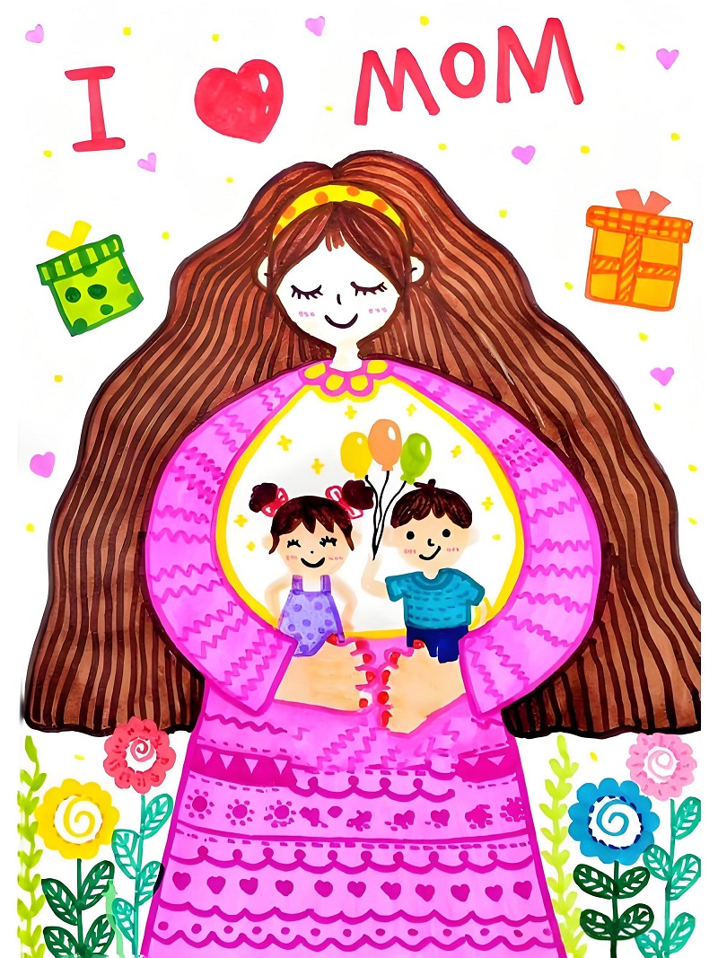 tranh vẽ mẹ 1