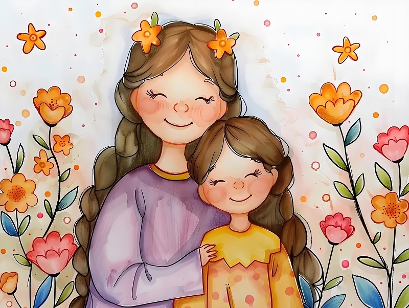tranh vẽ mẹ 16