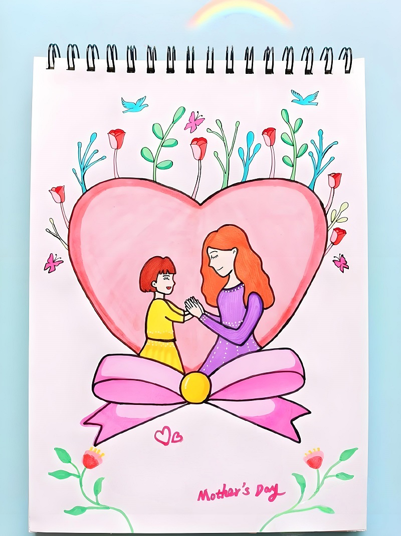 tranh vẽ mẹ 18