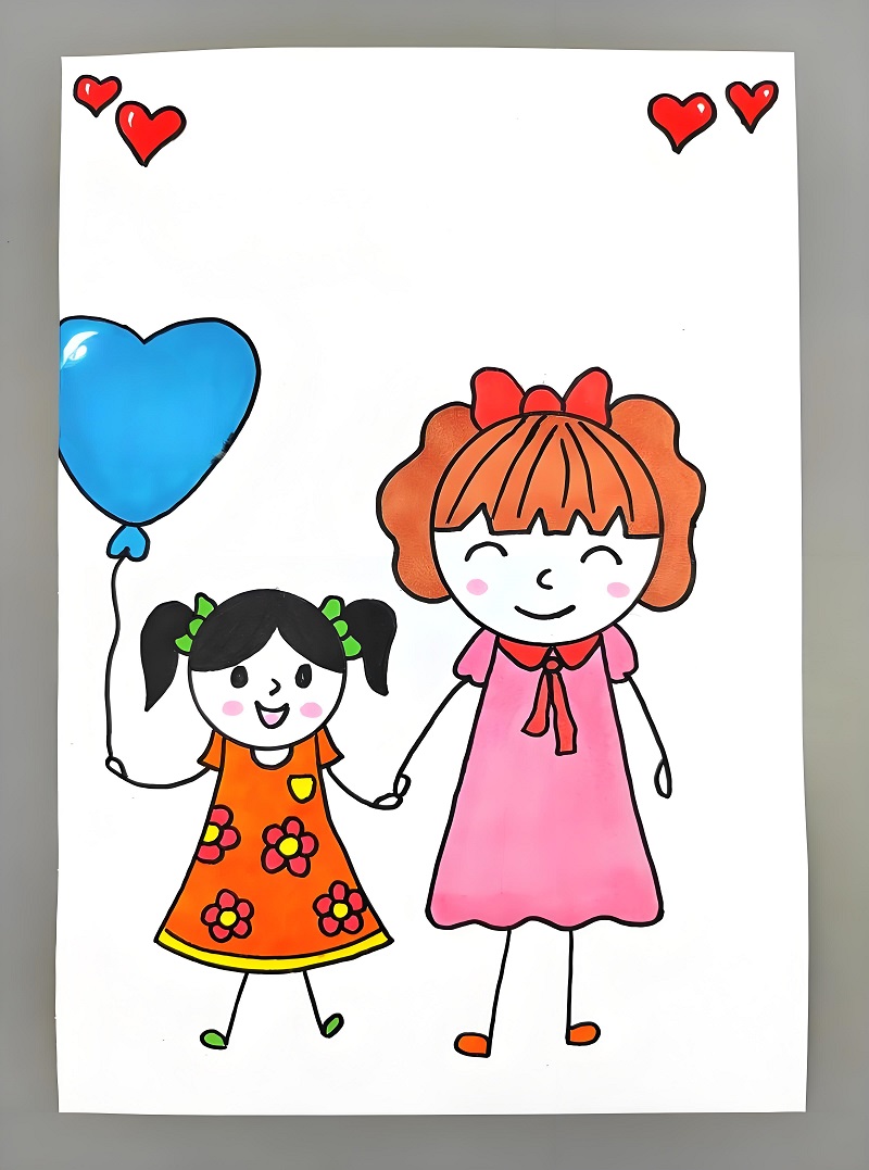 tranh vẽ mẹ 20 