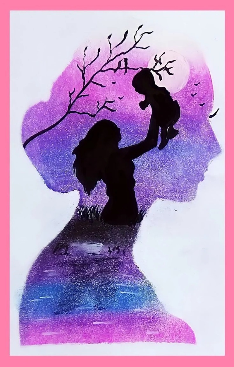 tranh vẽ mẹ 22