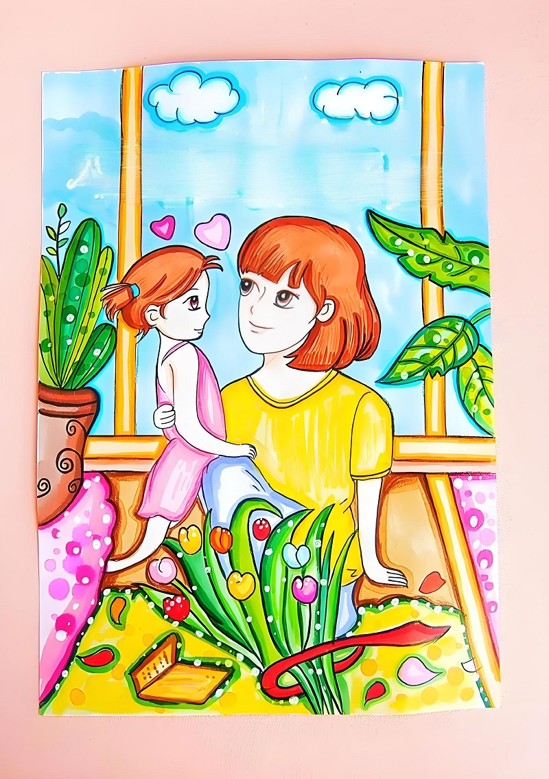 tranh vẽ mẹ 26