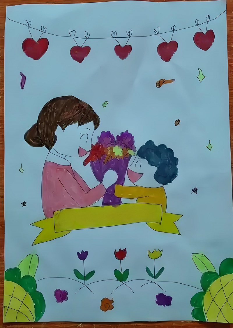 tranh vẽ mẹ 7