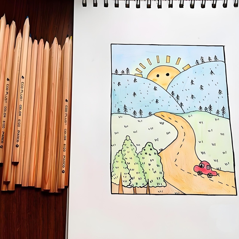 tranh vẽ phong cảnh thiên nhiên lớp 7