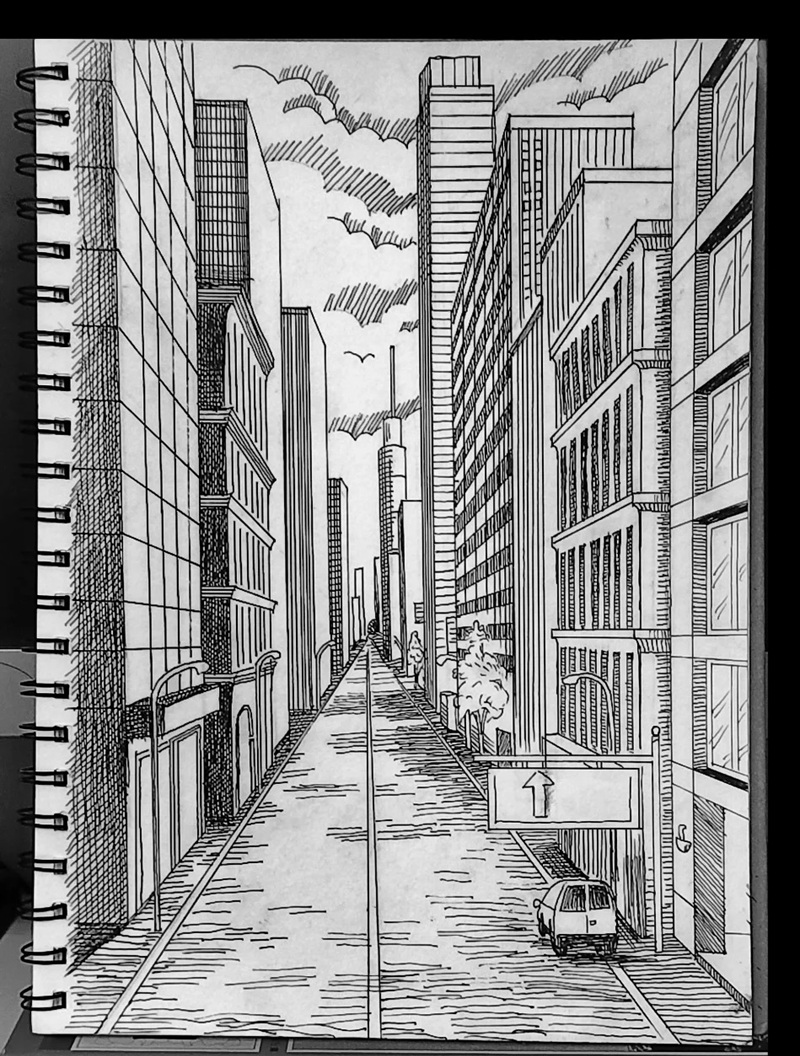 tranh vẽ thành phố hiện đại 16