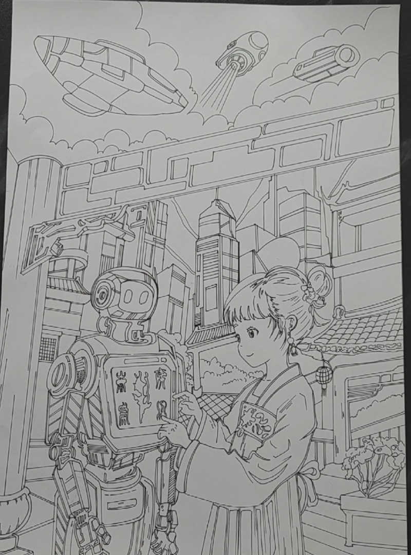 tranh vẽ thành phố hiện đại 26