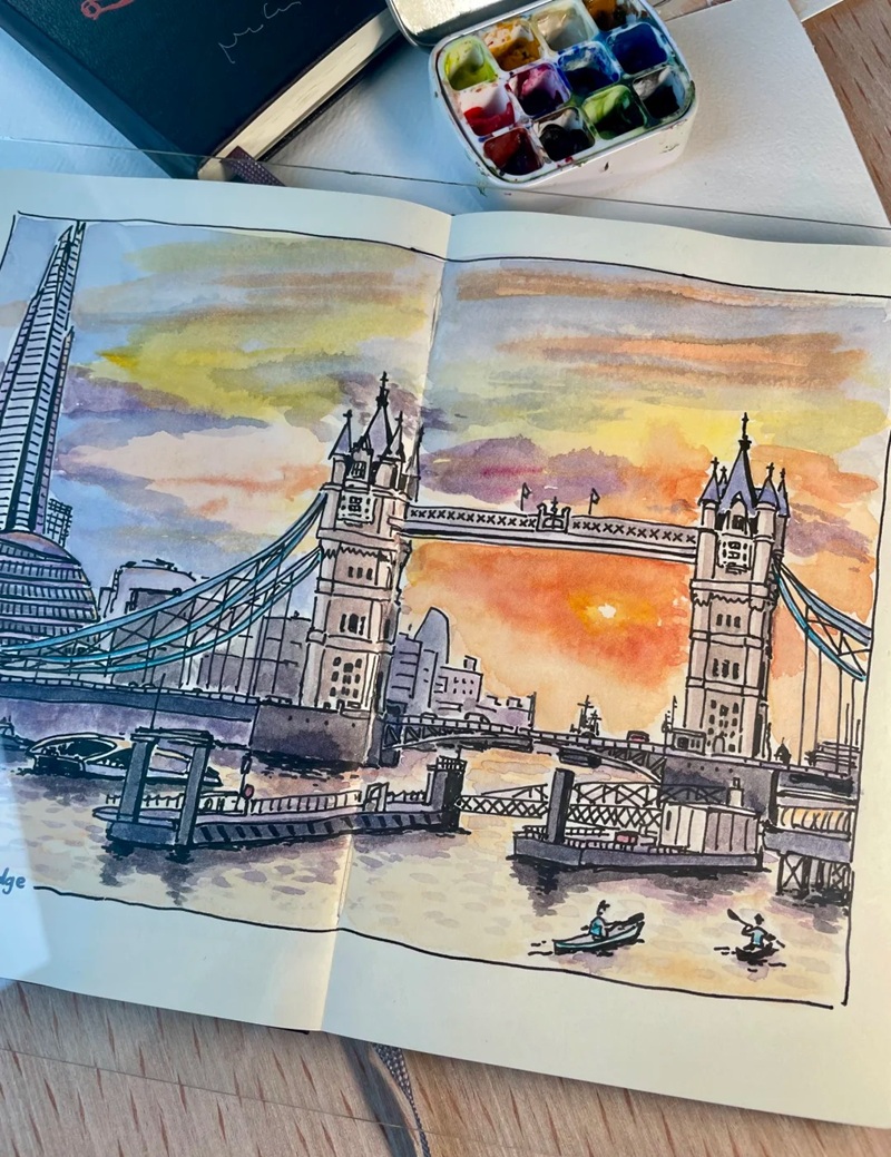 tranh vẽ thành phố hiện đại 30