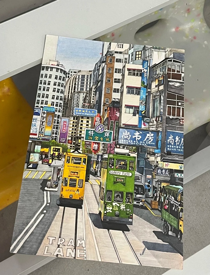 tranh vẽ thành phố